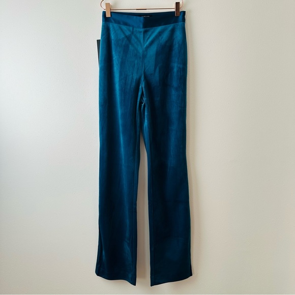 New Marciano by Guess Lilli Blue Opal Velvet Wide Leg Pants Trousers MSRP $200 - Picture 9 of 13